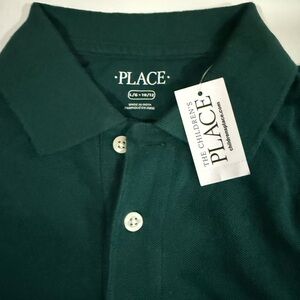Place Men's Dark Green Polo Shirt